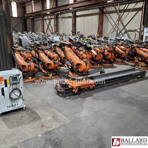 KUKA KR210 Robot w/ KL 1500-3 5 Meter Linear Rail