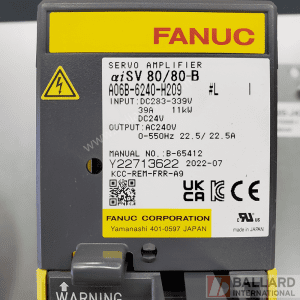 FANUC A06B-6240-H209 Dual Aux Axis Servo Amplifier aiSV 80/80 for R-30iB/R-30iB Plus